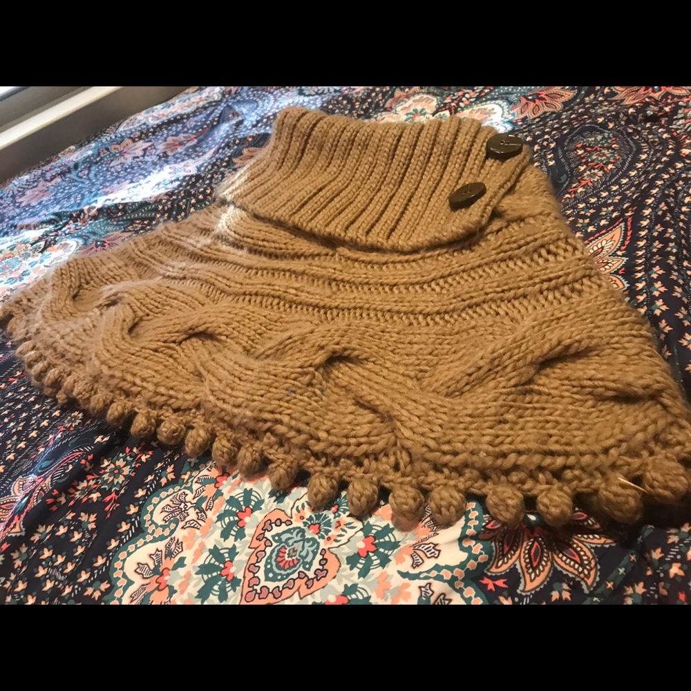 Brown girls poncho